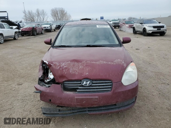 2010 Hyundai Accent GLS with VIN KMHCN4AC6AU526721, listed as a Copart auction lot 44335745 with 134,353 mi miles and Clean Title. Bid and sale history available at carsss.com. Image 5.