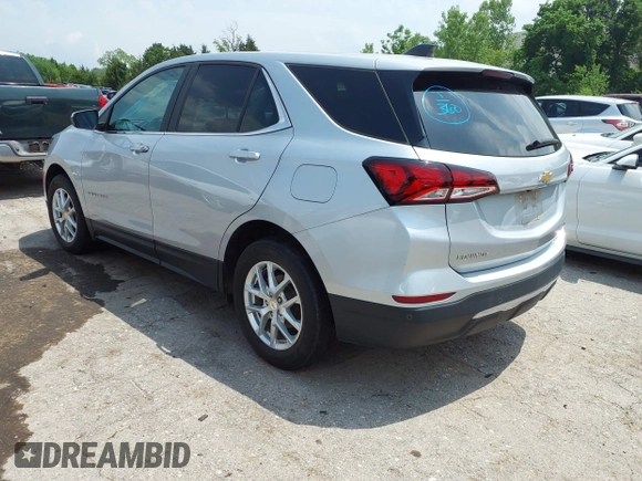 2022 Chevrolet Equinox LT with VIN 2GNAXJEV9N6138247, listed as a IAAI auction lot 42245739 with 192,813 mi miles and . Bid and sale history available at DreamBid. Image 3.