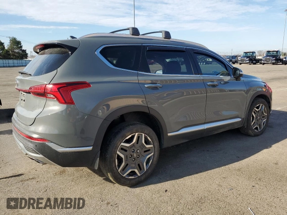 2021 Hyundai Santa Fe Limited with VIN 5NMS4DAL9MH345658, listed as a Copart auction lot 50829445 with 38,743 mi miles and Salvage Title. Bid and sale history available at carsss.com. Image 3.