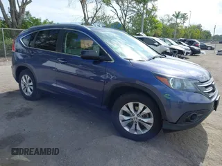 2014 Honda CR-V EX-L with VIN 5J6RM4H70EL047209, listed as a IAAI auction lot 42115691 with 46,587 mi miles and . Bid and sale history available at carsss.com. Image 1.