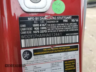 2017 Mercedes-Benz AMG GT AMG GT z VIN WDDYJ7HA9HA012441, wystawiony jako Copart lot #61954654 z przebiegiem 30 593 mil mil oraz Szkody całkowita. Historia ofert i sprzedaży dostępna na DreamBid. Obrazek 14.