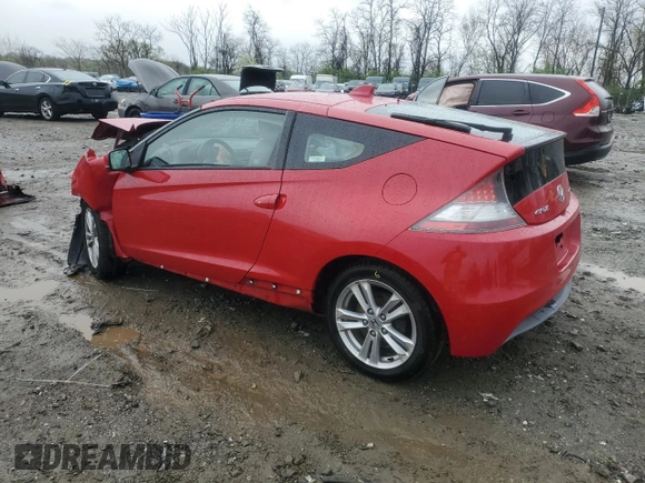 2011 Honda CR-Z EX with VIN JHMZF1D61BS007670, listed as a Copart auction lot 51850135 with 61,862 mi miles and Salvage Title. Bid and sale history available at carsss.com. Image 2.