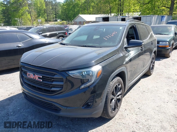 2020 GMC Terrain SLT with VIN 3GKALPEV4LL171645, listed as a IAAI auction lot 42029684 with 90,819 mi miles. Bid and sale history available at carsss.com. Image 2.