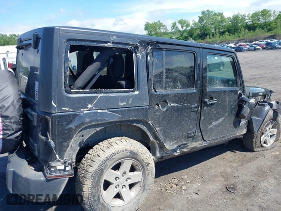 2017 Jeep Wrangler Unlimited Sport with VIN 1C4HJWDG5HL714291, listed as a IAAI auction lot 42383679 with 138,201 mi miles and . Bid and sale history available at DreamBid. Image 6.
