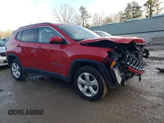 2019 Jeep Compass Latitude with VIN 3C4NJDBB9KT827915, listed as a Copart auction lot 85757104 with 14,713 mi miles and Salvage Title. Bid and sale history available at DreamBid. Image 4.