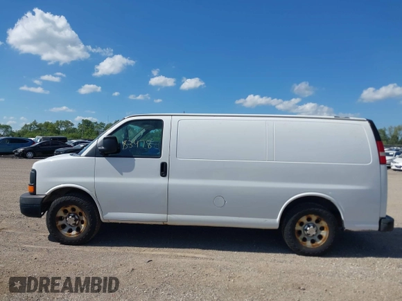 2014 Chevrolet Express Cargo with VIN 1GCSGAFX5E1152985, listed as a IAAI auction lot 42483478 with 208,518 mi miles and . Bid and sale history available at DreamBid. Image 14.