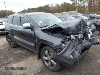 2012 Jeep Grand Cherokee Overland with VIN 1C4RJECT7CC334116, listed as a IAAI auction lot 40968071 with 98,794 mi miles. Bid and sale history available at carsss.com. Image 1.