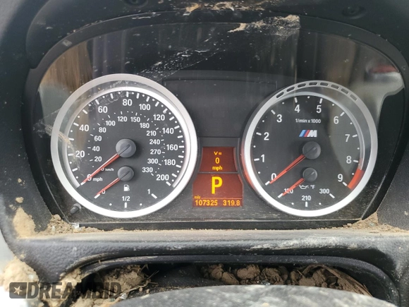 2010 BMW M3 with VIN WBSWD9C52AP362472, listed as a Copart auction lot 61351084 with 107,325 mi miles and Salvage title. Bid and sale history available at DreamBid. Image 9.