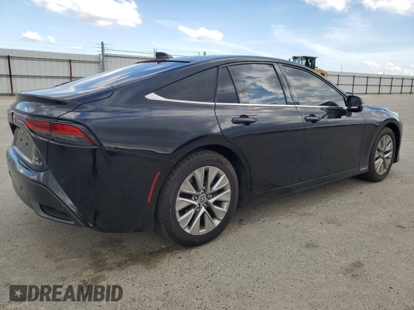 2023 Toyota Mirai XLE with VIN JTDAAAAA2PA007700, listed as a Copart auction lot 50398925 with 21,344 mi miles and Salvage Title. Bid and sale history available at carsss.com. Image 3.