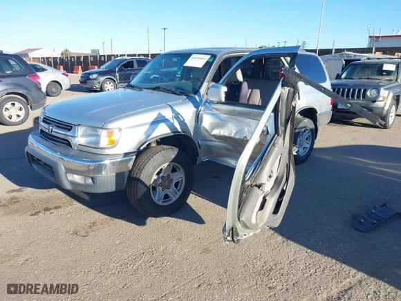 2001 Toyota 4Runner SR5 with VIN JT3HN86R010327920, listed as a IAAI auction lot 41676814 with 1 mi miles. Bid and sale history available at carsss.com. Image 2.