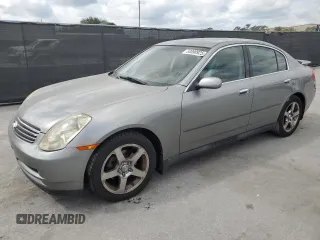 2004 Infiniti G35 w/Leather with VIN JNKCV51E64M612917, listed as a Copart auction lot 53090925 with 85,284 mi miles and Salvage Title. Bid and sale history available at DreamBid. Image 1.