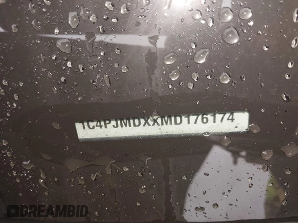 2021 Jeep Cherokee Limited z VIN 1C4PJMDXXMD176174, wystawiony jako IAAI lot #41079125 z przebiegiem Nie podano mil oraz . Historia ofert i sprzedaży dostępna na DreamBid. Obrazek 9.