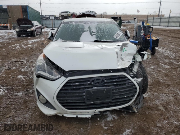 2014 Hyundai Veloster Turbo with VIN KMHTC6AEXEU193268, listed as a Copart auction lot 45005875 with 86,133 mi miles and Salvage Title. Bid and sale history available at carsss.com. Image 5.