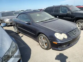 2005 Mercedes-Benz CLK 500 with VIN WDBTK75G65T040674, listed as a Copart auction lot 76109314 with Not Provided miles and Salvage Title. Bid and sale history available at DreamBid. Image 4.