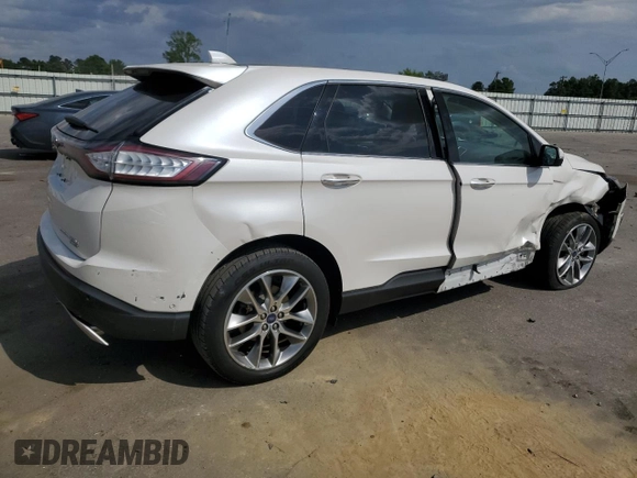 2015 Ford Edge Titanium z VIN 2FMPK4K99FBB84806, wystawiony jako Copart lot #55674085 z przebiegiem 58 442 mil mil oraz Szkoda całkowita • Salvage title. Historia ofert i sprzedaży dostępna na DreamBid. Obrazek 3.