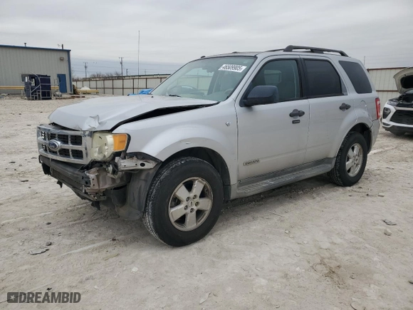 2008 Ford Escape XLT with VIN 1FMCU03198KA57430, listed as a Copart auction lot 46509905 with 149,020 mi miles and Salvage Title. Bid and sale history available at carsss.com. Image 1.