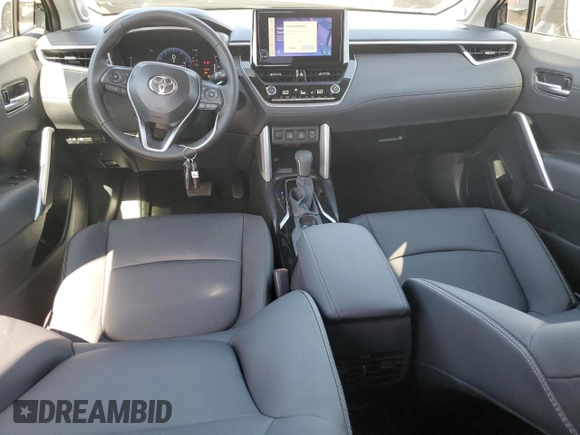 2025 Toyota Corolla Cross XLE with VIN 7MUDAABG2SV124680, listed as a Copart auction lot 57468355 with 2,180 mi miles and Salvage title. Bid and sale history available at DreamBid. Image 8.