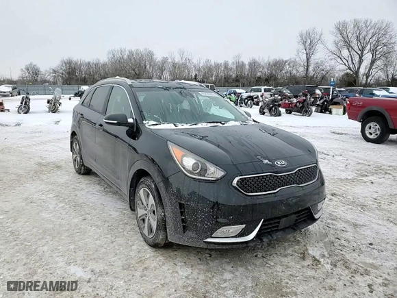 2018 Kia Niro Touring with VIN KNDCE3LC5J5126462, listed as a Copart auction lot 45295955 with 43,609 mi miles and Salvage Title. Bid and sale history available at carsss.com. Image 10.