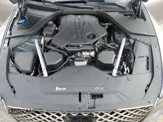 2023 Genesis G80 Sport with VIN KMTGB4SD6PU185868, listed as a Copart auction lot 39328284 with 9,260 mi miles and . Bid and sale history available at carsss.com. Image 13.