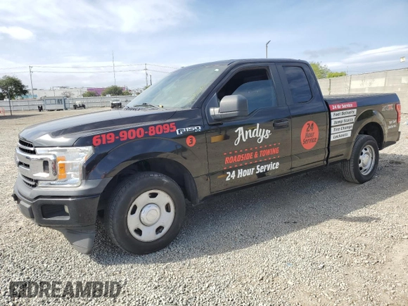 2019 Ford F-150 XL with VIN 1FTEX1CP6KKC50723, listed as a Copart auction lot 56405785 with 333,894 mi miles and Salvage title. Bid and sale history available at DreamBid. Image 1.
