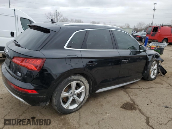 2018 Audi Q5 Premium Plus with VIN WA1BNAFY1J2023249, listed as a Copart auction lot 46824104 with 78,832 mi miles and Salvage Title. Bid and sale history available at carsss.com. Image 3.