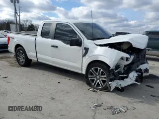 2023 Ford F-150 XL with VIN 1FTEX1CP7PKG12159, listed as a Copart auction lot 86476084 with 5,505 mi miles and Salvage title. Bid and sale history available at DreamBid. Image 4.