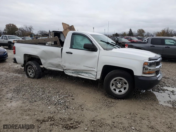 2018 Chevrolet Silverado 1500 LS with VIN 1GCNCNEH6JZ132024, listed as a Copart auction lot 80637564 with 0 mi miles and Salvage Title. Bid and sale history available at carsss.com. Image 4.