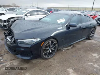 2021 BMW 8 Series M850i with VIN WBAGV8C03MCG68700, listed as a IAAI auction lot 41684696 with 18,516 mi miles. Bid and sale history available at carsss.com. Image 2.