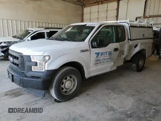 2017 Ford F-150 XL with VIN 1FTEX1CF0HKE13821, listed as a Copart auction lot 52849845 with 104,052 mi miles and Salvage Title. Bid and sale history available at carsss.com. Image 1.