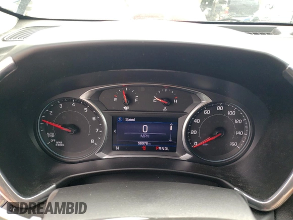2019 Chevrolet Equinox LT with VIN 3GNAXKEV1KS521408, listed as a Copart auction lot 52969055 with 56,978 mi miles and Salvage Title. Bid and sale history available at DreamBid. Image 9.