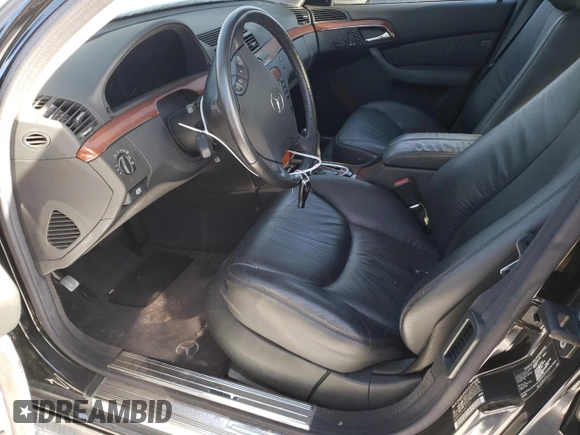 2004 Mercedes-Benz S 430 with VIN WDBNG83J14A427691, listed as a Copart auction lot 49355755 with 25,897 mi miles and Salvage Title. Bid and sale history available at DreamBid. Image 7.
