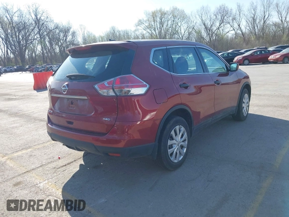 2016 Nissan Rogue SV with VIN 5N1AT2MV5GC781986, listed as a IAAI auction lot 41917919 with 195,870 mi miles. Bid and sale history available at carsss.com. Image 4.