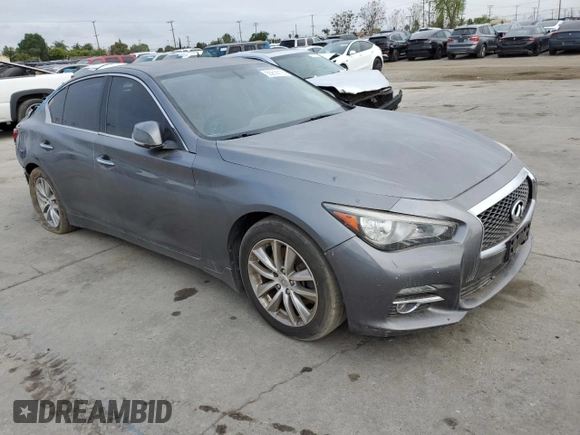 2016 Infiniti Q50 Premium with VIN JN1EV7AP0GM300476, listed as a Copart auction lot 55814175 with 116,025 mi miles and Salvage Title. Bid and sale history available at carsss.com. Image 4.