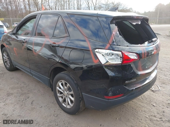 2020 Chevrolet Equinox LS with VIN 2GNAXSEV3L6234376, listed as a IAAI auction lot 40785996 with 68,263 mi miles. Bid and sale history available at carsss.com. Image 3.