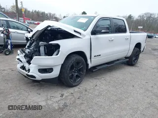 2021 Ram 1500 Big Horn with VIN 1C6SRFFT1MN721561, listed as a IAAI auction lot 42017023 with 62,023 mi miles and . Bid and sale history available at DreamBid. Image 18.