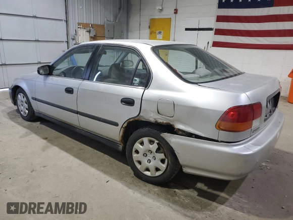 1998 Honda Civic LX with VIN 2HGEJ6675WH554442, listed as a Copart auction lot 53257865 with 104,597 mi miles and Clean Title. Bid and sale history available at DreamBid. Image 2.