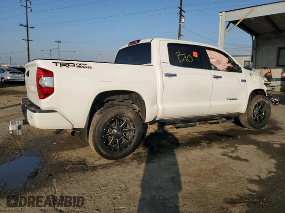2019 Toyota Tundra 2WD SR5 with VIN 5TFFY5F19KX251576, listed as a Copart auction lot 43228725 with 64,027 mi miles and Salvage Title. Bid and sale history available at carsss.com. Image 3.