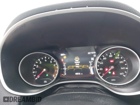 2019 Jeep Compass Altitude with VIN 3C4NJCBB6KT844486, listed as a IAAI auction lot 41607141 with 60,576 mi miles and . Bid and sale history available at DreamBid. Image 2.