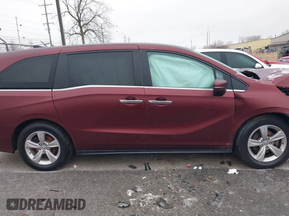 2020 Honda Odyssey EX-L with VIN 5FNRL6H75LB045105, listed as a IAAI auction lot 41499974 with 90,469 mi miles. Bid and sale history available at carsss.com. Image 13.