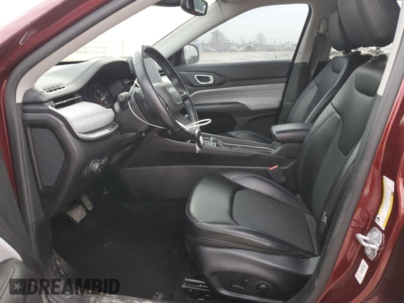 2022 Jeep Compass Latitude with VIN 3C4NJDBB2NT111913, listed as a Copart auction lot 47461105 with 35,946 mi miles and Salvage Title. Bid and sale history available at DreamBid. Image 7.