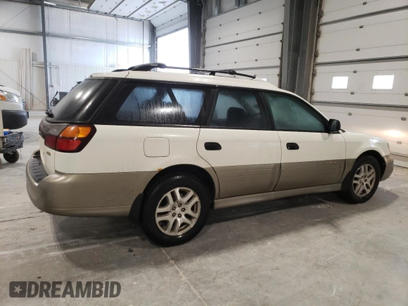 2000 Subaru Legacy Outback with VIN 4S3BH6658Y7655596, listed as a Copart auction lot 43420625 with 292,367 mi miles and Salvage title. Bid and sale history available at DreamBid. Image 3.