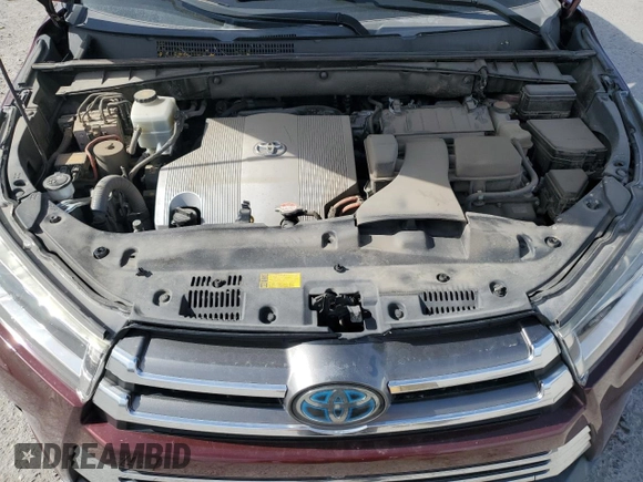 2017 Toyota Highlander Hybrid Limited with VIN 5TDDGRFH7HS032175, listed as a Copart auction lot 58597285 with 70,561 mi miles and Salvage title. Bid and sale history available at DreamBid. Image 12.