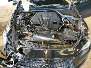 2022 Infiniti Q60 Red Sport 400 with VIN JN1FV7LKXNM660681, listed as a Copart auction lot 48709535 with 8,462 mi miles and Non repairable. Bid and sale history available at DreamBid. Image 11.