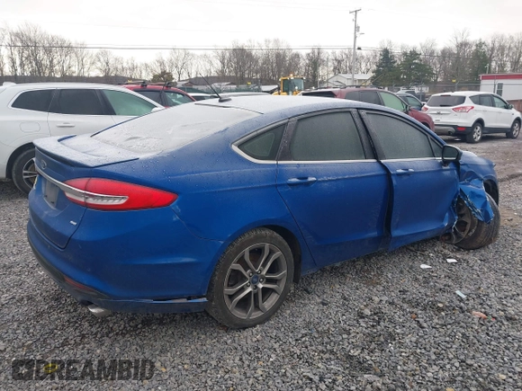 2017 Ford Fusion SE with VIN 3FA6P0H7XHR404884, listed as a IAAI auction lot 40778781 with 95,260 mi miles. Bid and sale history available at carsss.com. Image 4.