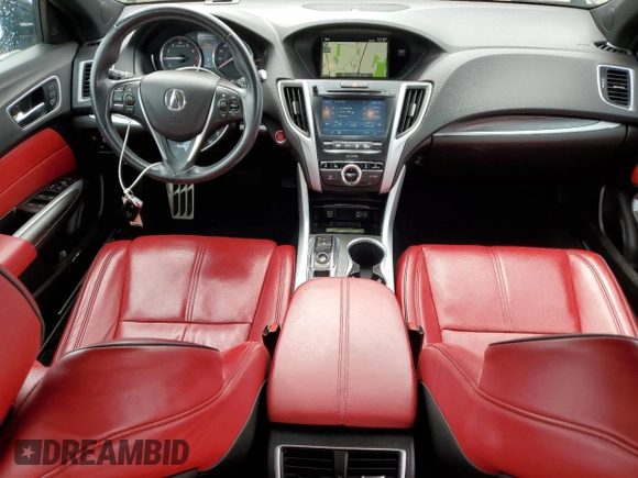 2019 Acura TLX w/A-Spec Pkg with VIN 19UUB2F66KA006855, listed as a Copart auction lot 53539355 with 65,236 mi miles and Salvage Title. Bid and sale history available at carsss.com. Image 8.
