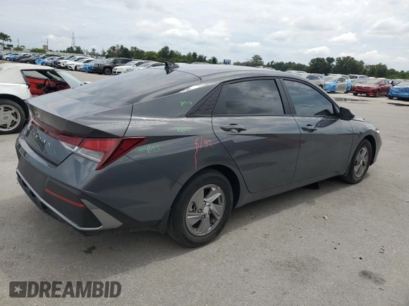 2024 Hyundai Elantra SE with VIN KMHLL4DGXRU814158, listed as a Copart auction lot 64657335 with 13,995 mi miles and Non repairable. Bid and sale history available at DreamBid. Image 3.