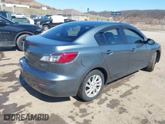 2012 Mazda 3 i Grand Touring with VIN JM1BL1W88C1691604, listed as a IAAI auction lot 41722746 with 98,322 mi miles. Bid and sale history available at carsss.com. Image 4.