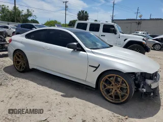 2017 BMW M4 with VIN WBS3R9C33HA014020, listed as a Copart auction lot 51743804 with 0 mi miles. Bid and sale history available at carsss.com. Image 4.