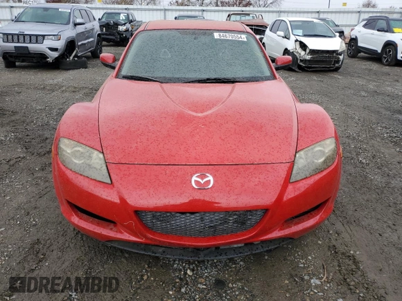 2005 Mazda RX-8 with VIN JM1FE17N050160633, listed as a Copart auction lot 43819245 with 88,404 mi miles and Clean Title. Bid and sale history available at carsss.com. Image 5.