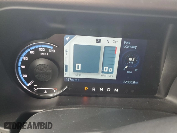 2022 Ford Bronco with VIN 1FMEE5BP9NLB50804, listed as a Copart auction lot 54220825 with 22,080 mi miles and Salvage title. Bid and sale history available at DreamBid. Image 9.